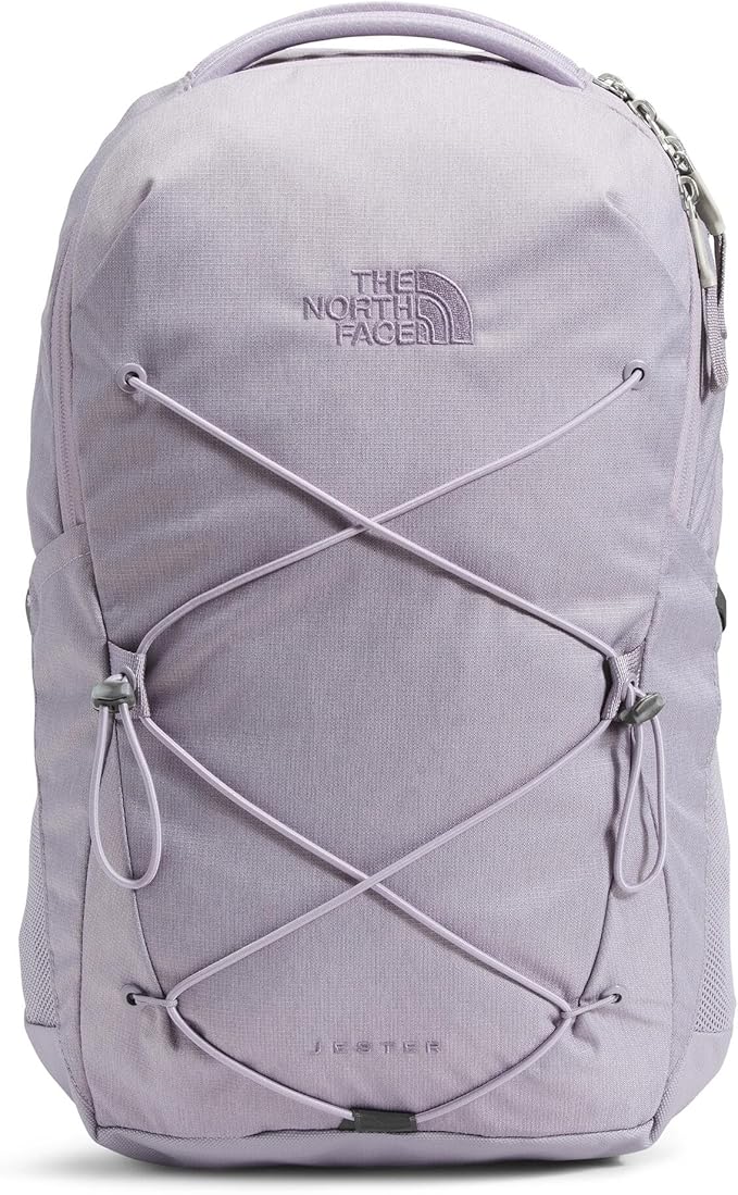 The North Face Women's Jester Everyday Laptop Backpack - Commuter Travel Bag, Laptop Sleeve, Water-Repellent, Minimal Grey Dark Heather/Minimal Grey-NPF, One Size