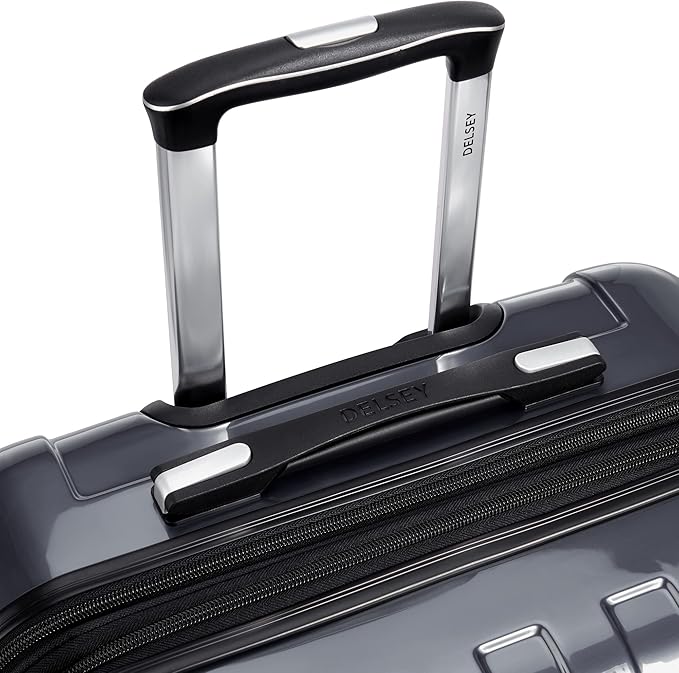 DELSEY PARIS Helium Aero Hardside Expandable Luggage with Spinner Wheels, Titanium, Carry-On Plus 21 Inch