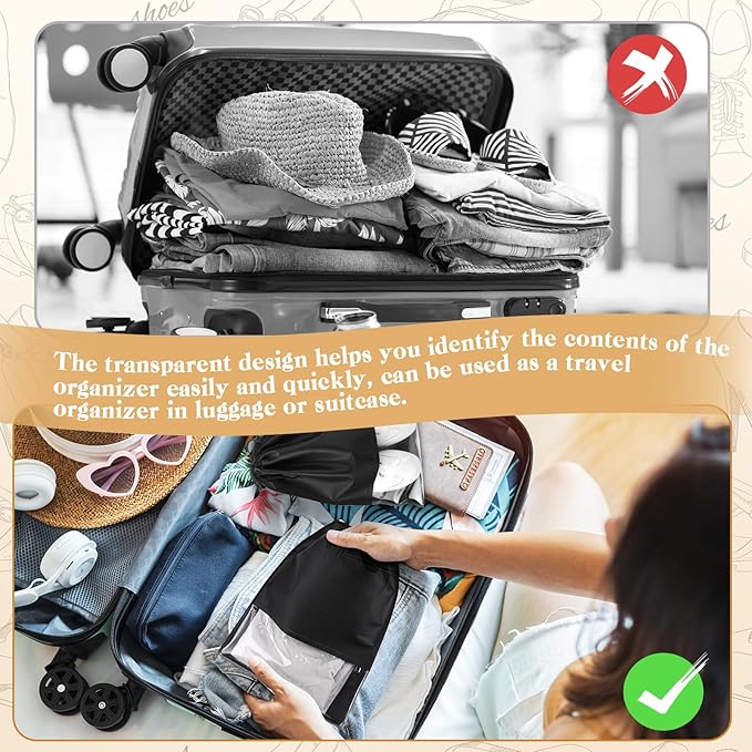 Sadnyy 50 Pcs Black Shoe Bags for Travel Large Non Woven Drawstring Shoes Organizers Pouch for Packing Portable Storage Bags Carrier for Women Men Travel Storage, 12.6x17.3 Inches