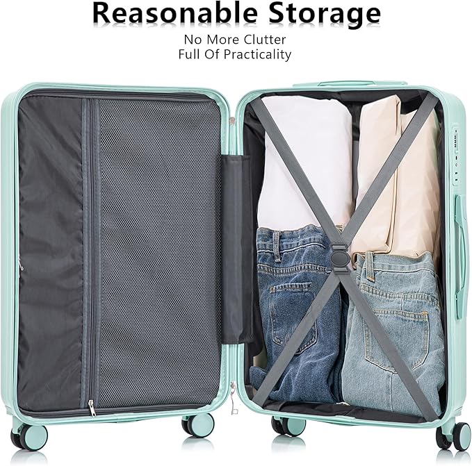 Luggage Sets 3 Piece, Hardshell Suit case with Spinner Wheels Lightweight