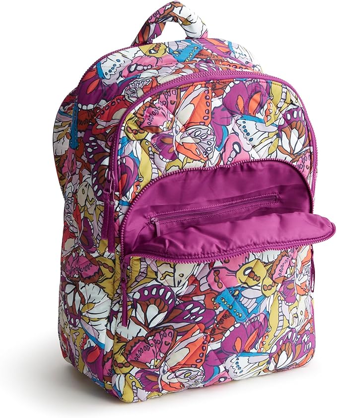 Vera Bradley Women's Featherweight Westover Hybrid Backpack, Flutter, One Size
