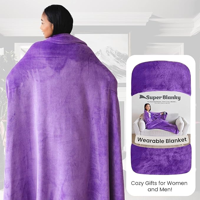 Wearable Blankets for Women, Adult Wearable Blanket Men, Mother's Day Gifts for Her, Wife Birthday Gift Ideas