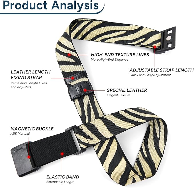 Travel Inspira Magnetic Quick-Release Travel Belt for Luggage Strap - Hands-Free, Lightens Load, Secures Multiple Bags, Adjustable & Lightweight for Effortless Travel