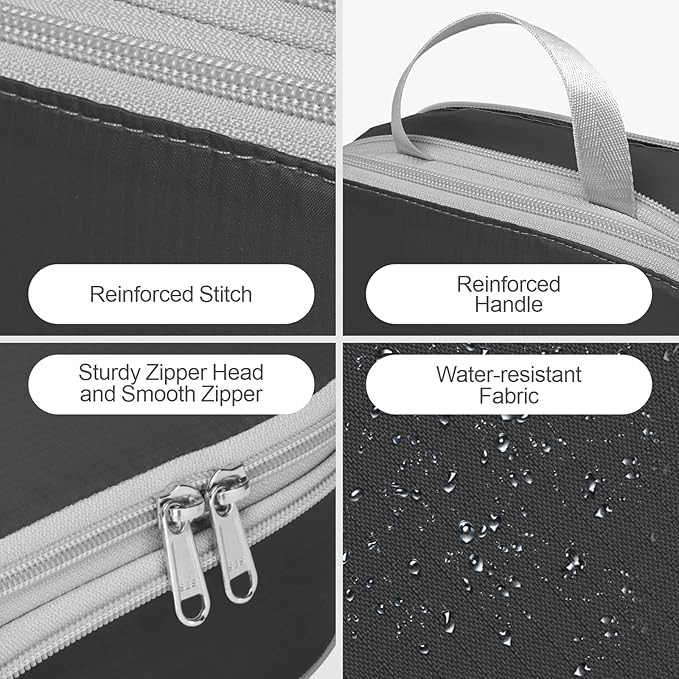 Cambond Compression Packing Cubes for Travel - Lightweight Expandable Travel Bags Luggage Organizers Travel Essentials Compression Cubes for Travel Space Saver for Carry on Suitcases Organizer