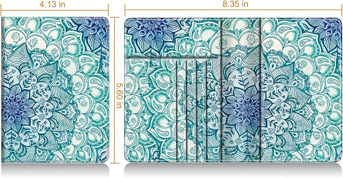 FINTIE Passport Holder, Slim Travel Wallet RFID Blocking Card Case Cover Passport Cover Protector Essentials with Credit Card Slots for Women/Men | Slim, RFID Blocking, Card Case Cover, Essentials, Credit Card Slots