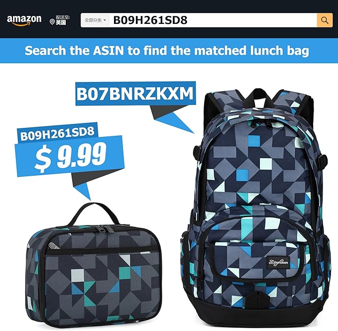 rickyh style School Backpack Travel Bag for Men & Women Lightweight College Back Pack with Laptop Compartmen