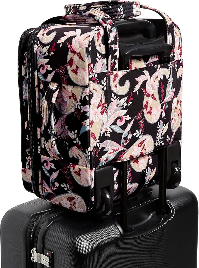 Softside Underseat Rolling Work Bag, Botanical Paisley