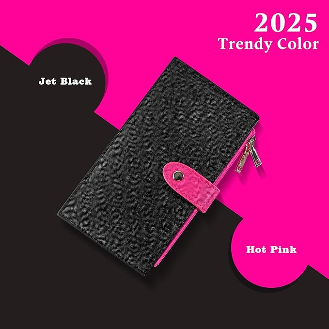 Travelambo RFID Wallet Women Bifold Multi Card Wallet Case with Zipper Pocke Credit Card Holder for Women