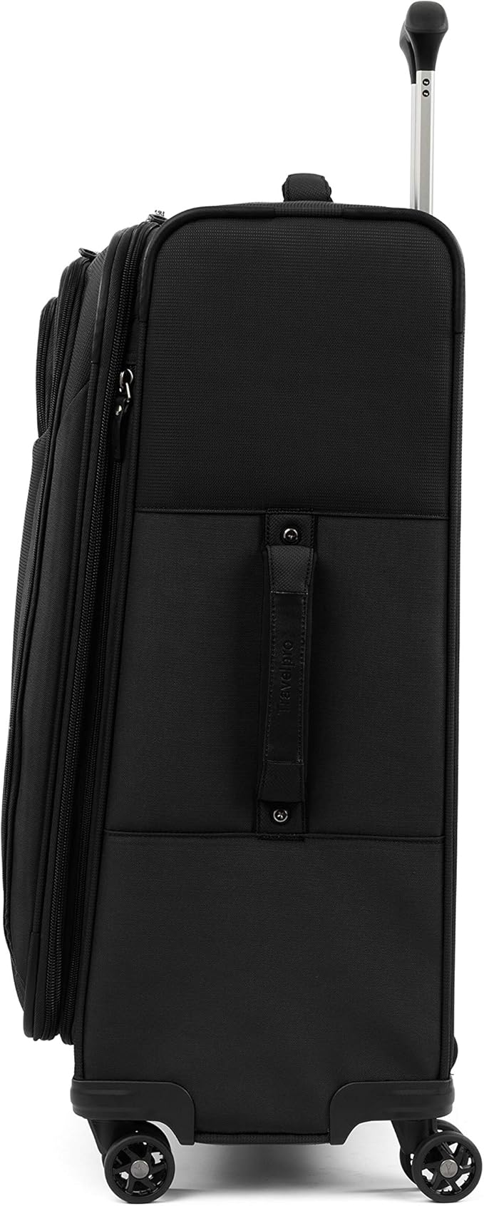 Travelpro Tourlite Softside 2-Piece Set, Expandable Luggage, 4 Spinner Wheels, Lightweight Suitcase, 21" Carry-On, 25" Checked Medium, Black