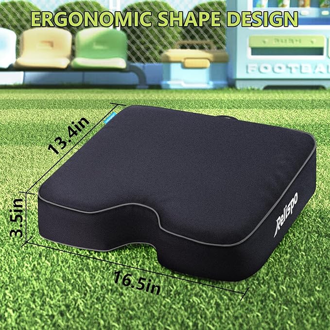 Stadium Seats for Bleachers with Integral Cutting Memory Foam, Stadium Seat Cushion Waterproof Extra Thick Bleacher Cushion, Portable Stadium Cushions for Indoor Outdoor Events