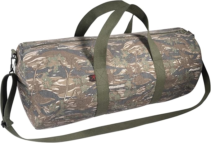Rothco Heavy-Duty Canvas Shoulder Duffle Bag - Rugged Travel Gym Gear Equipment Bag
