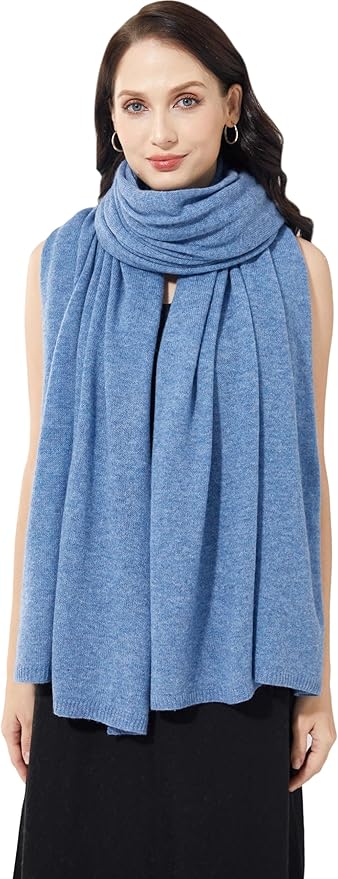 Soft Cashmere Blend Wrap Chic Scarf Stole for Women Wayfarer Travel Extra Large 87"x28"