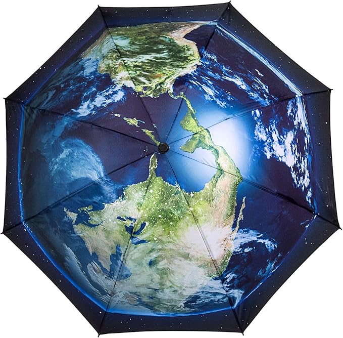 LANBRELLA Compact Reverse Folding Umbrella Auto Windproof Travel Umbrella