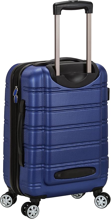 Rockland Melbourne Hardside Expandable Spinner Wheel Luggage, Blue, 3-Piece Set (20/24/28)