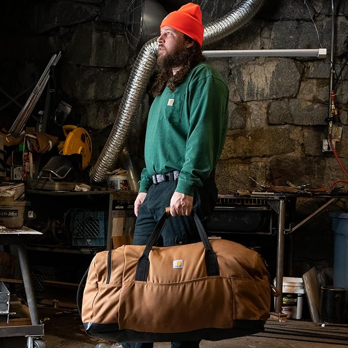Carhartt Classic Duffels, Heavy-Duty Bag for Jobsite, Gym and Travel