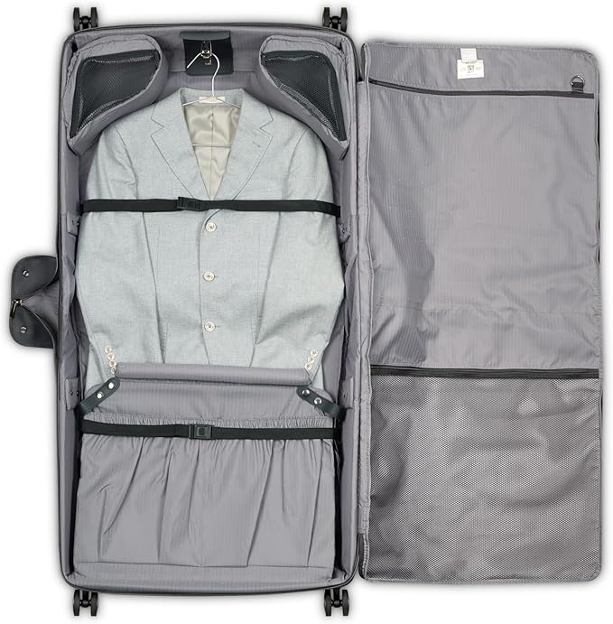 DELSEY PARIS Helium DLX Rolling Garment Bag with Spinner Wheels, Black