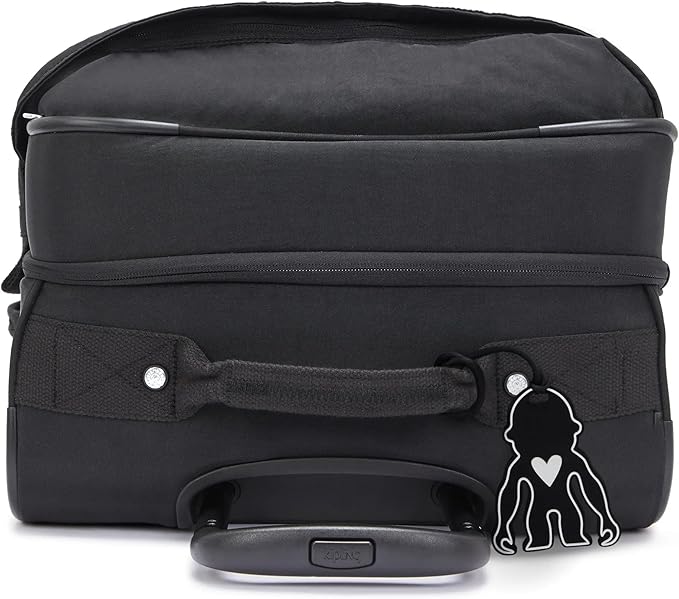 Kipling Spontaneous Softside Spinner Wheel Luggage, Integrated TSA Accepted Lock, Black Noir, Checked-Medium 26,KI6918