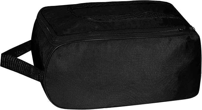 Shoe Bag Waterproof Sports Golf Boot Bag | Odor-Resistant Gym Kit Organiser Storage | Hiking Travel Dust-Proof Storage Bag for Wellington, Cowboy, Football, Rugby, Cricket Shoe (Black)
