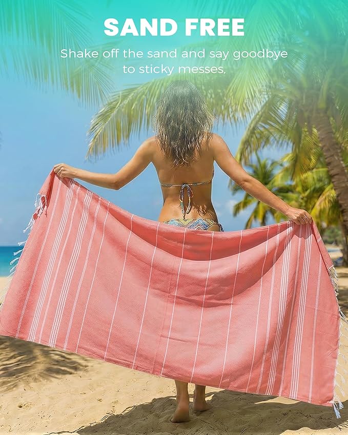 Antfuny 4 Packs Turkish Beach Towels Yoga Blanket Gym Workout Towel 2024 Women Birthday Gift Ideas for Mom Day Mother Grandma Wife Sister Girlfriend Her Friend Appreciation Thank You