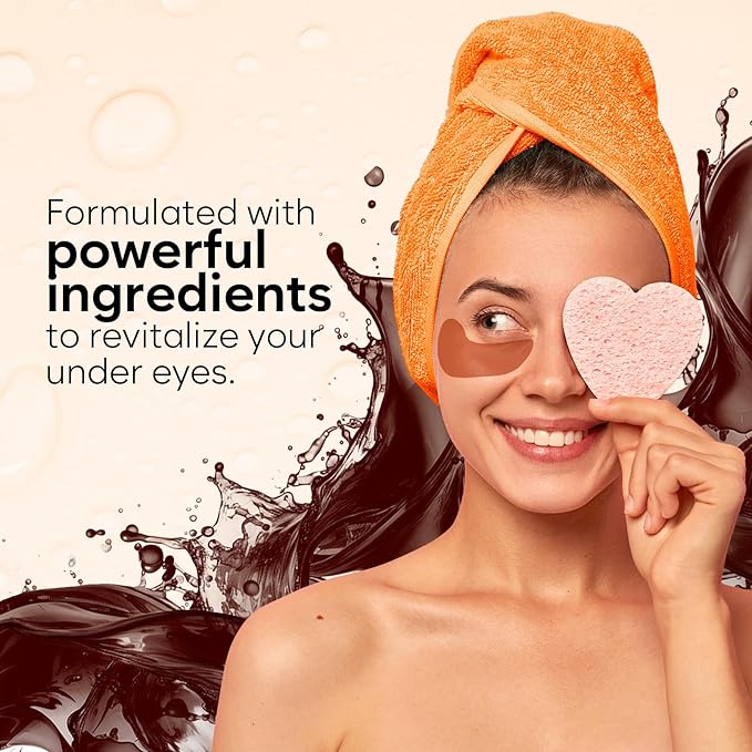 Caffeine Under Eye Patches (30 Pairs), Under Eye Mask for Puffy Eyes, Appearance of Dark Circles, Cooling & Hydration, Self Care & Skincare Gifts for Women, Patch Yeux