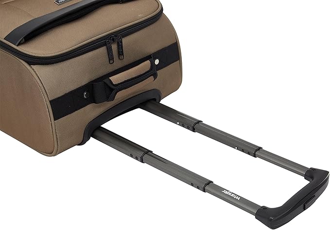 Wrangler 17" Underseat Spinner Carry-On Luggage, Mocha