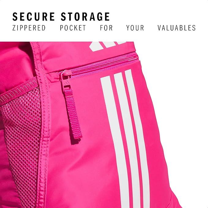 adidas Alliance Sackpack – Drawstring Backpack for Sports, Small Gym Bag