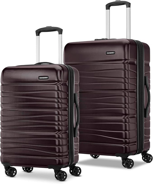 Samsonite Evolve SE Hardside Expandable Luggage with Spinners | Cordovan | 2PC SET (Carry-on/Medium)