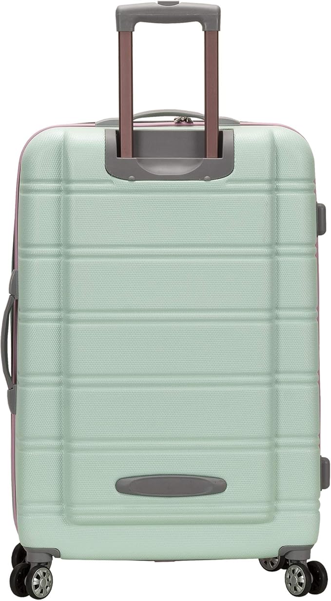 Rockland Melbourne Hardside Expandable Spinner Wheel Luggage, Mint, 2 Piece (20"/28")