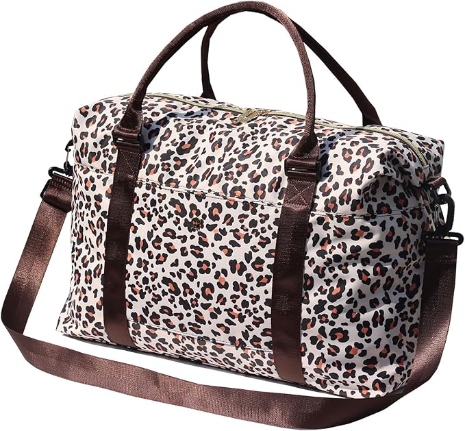 ESVAN Travel Tote Duffel Gym Bag,Weekender Overnight Carry-on Tote Crossbody Bag with Wet Pocket and Trolley Sleeve Upgraded