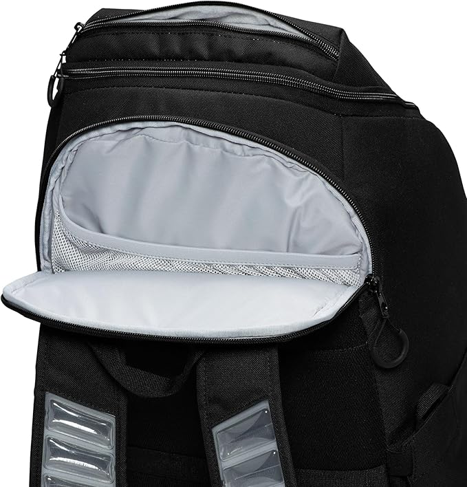 Nike, Unisex, Varsity Elite Backpack (32L), Black/Black/Metallic Silver, One Size