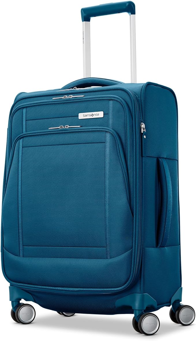 Samsonite UpLIFT Lightweight Softside Carry-On Luggage with Spinner Wheels - Expandable - Airline-Approved, Polyester Soft Suitcase for Ultra Light Travel - Cerulean Blue