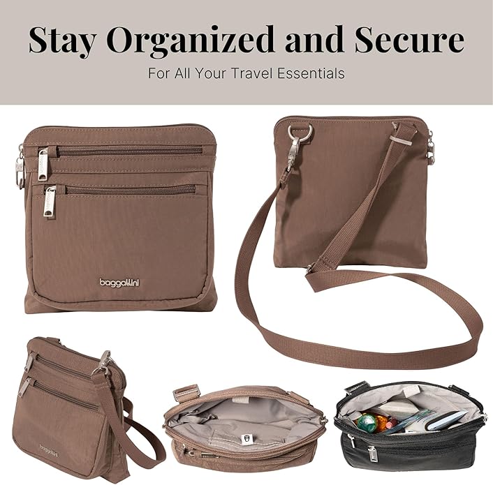 Baggallini womens Securtex Anti-theft Crossbody