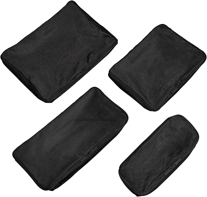 Away Insider Packing Cubes Set of 4 – Lightweight Travel Organizers for Luggage, Suitcases & Carry-On Bags, Jet Black