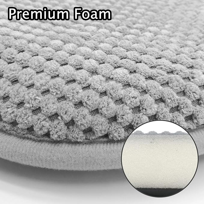 Silver Grey Foam Seat Cushions Kitchen Chairs Pads for Dining Chairs Non Slip Patio Seat Cushions Set of 4 Washable U Shaped Soft Thick Large Metal Wooden Chair Cushions,17" x 15"