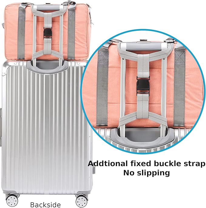 Travelkin Luggage Straps - Bungees for Suitcases, Add a Bag, Travel Bag Bungee Belt for Luggage Carry On (Grey 2 Pack)