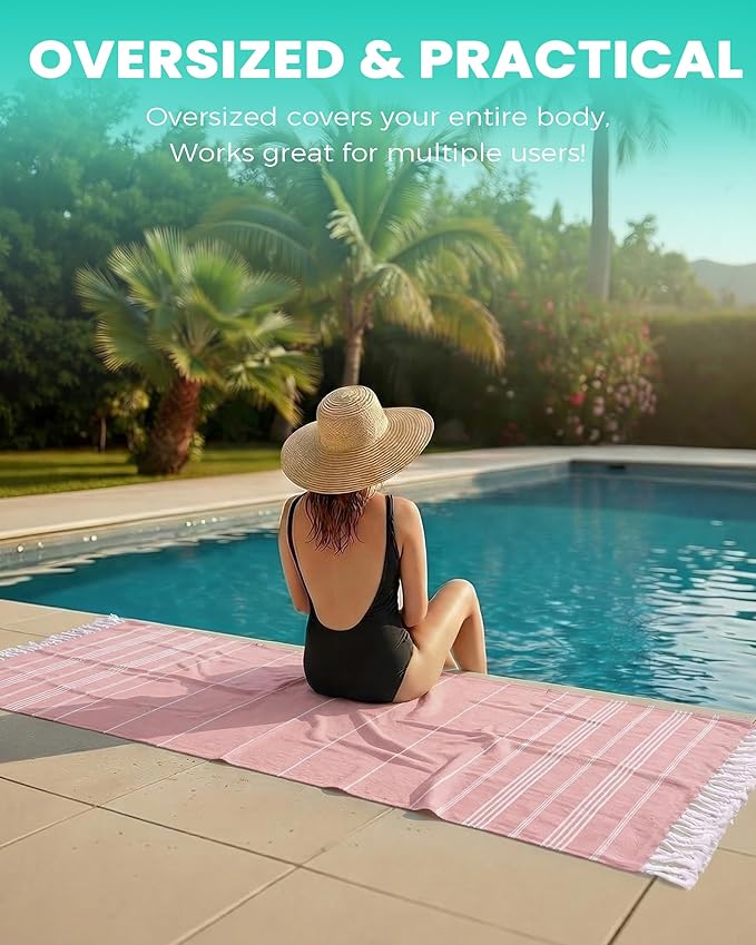 Turkish Beach Towels Vacation Essentials Yoga Blanket Pool Workout Towel Oversized Sand Free Quick Dry Lightweight Meditation Supplies Mat Cover Surf Boat River Float Accessories Gym Excise Stuff