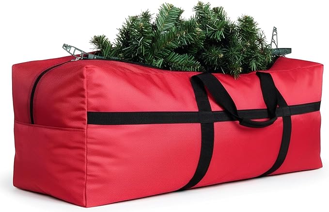 Extra Large Duffle Bag for Travel, Big Foldable Storage Bag - Red