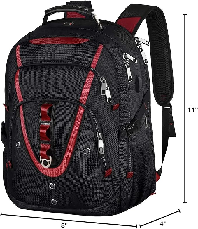 Mogplof 18.4 Inch Laptops Backpack, 55-60L Extra Large Travel Laptop Backpack, TSA Friendly Flight Approved and RFID Anti-Theft Pocket, Water Resistant Suiltable for Large Gaming Laptop