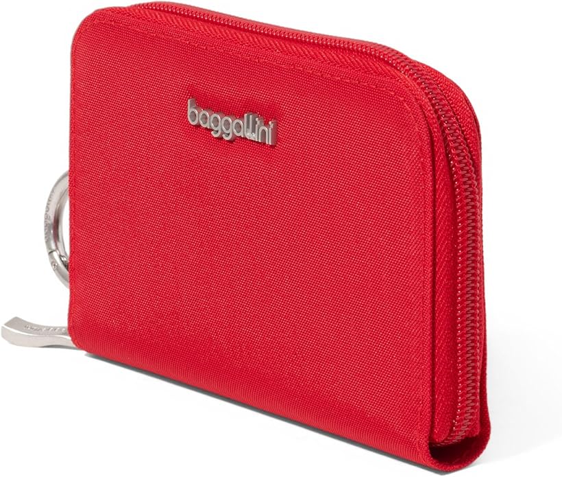 Baggallini Deluxe Card Case - Lightweight 5.5"x3.3" RFID Protected Womens Wallet Card Holder