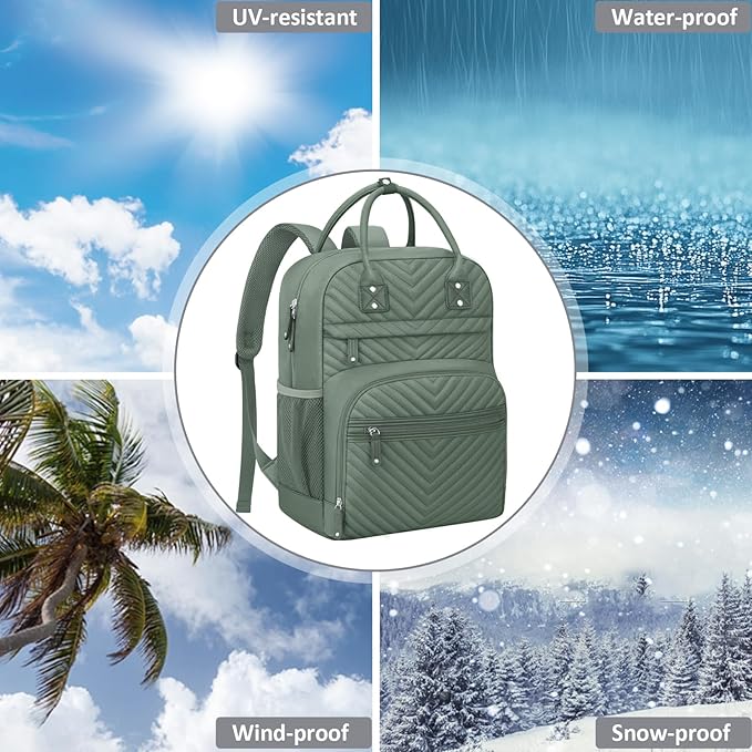 Diaper Bag Backpack Tote with Insulated Pockets for Men Baby Boys Girls Newborn Unisex Tactical Large Capacity, Multifunctional Waterproof Green