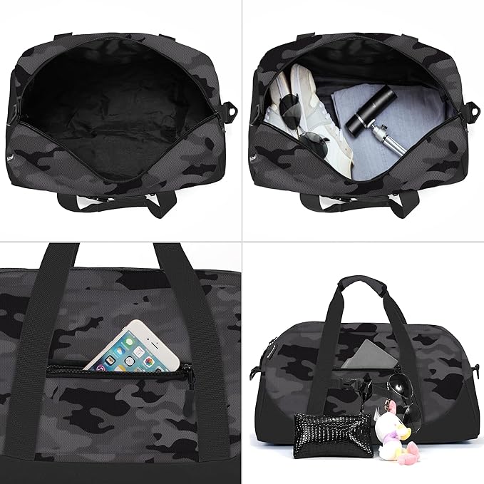 Stumdo Kids Overnighter Duffel Bags for kids, Carry-On Size & Ideal for School Practice or Overnight Travel Weekender Tote for Travel Gym Sport bag for Boys & Girls (71tlan)