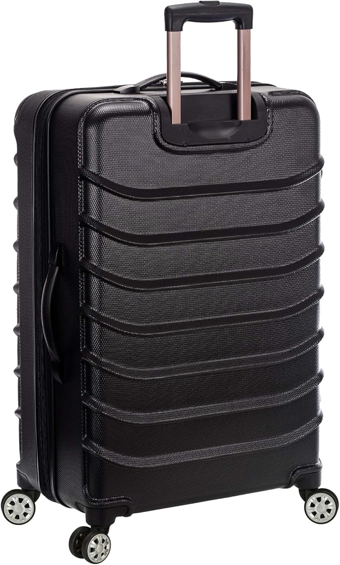Rockland Speciale Hardside 2-Piece Expandable Spinner Luggage Set, Black, 2-Piece Set (20/28) (F230-BLACK)