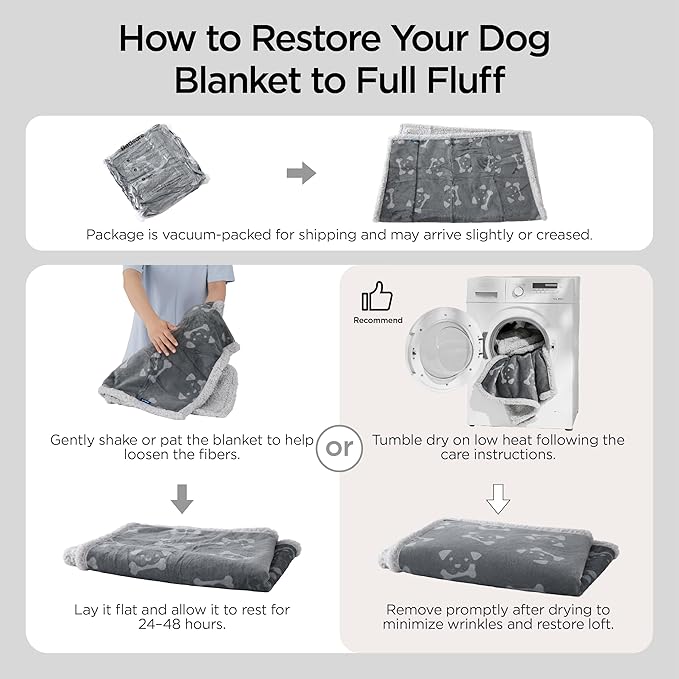 Bedsure Waterproof Dog Blankets for Medium Dogs Washable - Soft Print Sherpa Fleece Puppy Cat Blanket, Cozy Plush Reversible Throw Furniture Protector for Pet Kitten Doggy, 30"X40", Beige