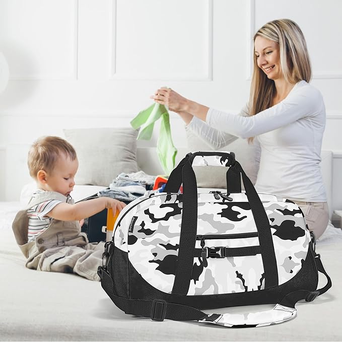 Stumdo Kids Overnighter Duffel Bags for kids, Carry-On Size & Ideal for School Practice or Overnight Travel Weekender Tote for Travel Gym Sport bag for Boys & Girls (71fen)