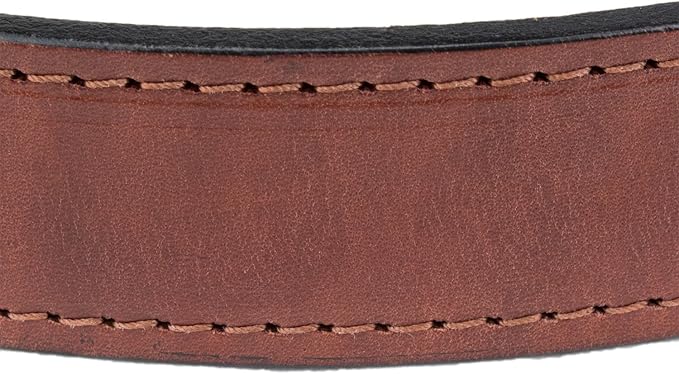 Hidden Money Pocket Travel Leather Belt (Size 50, Brown)