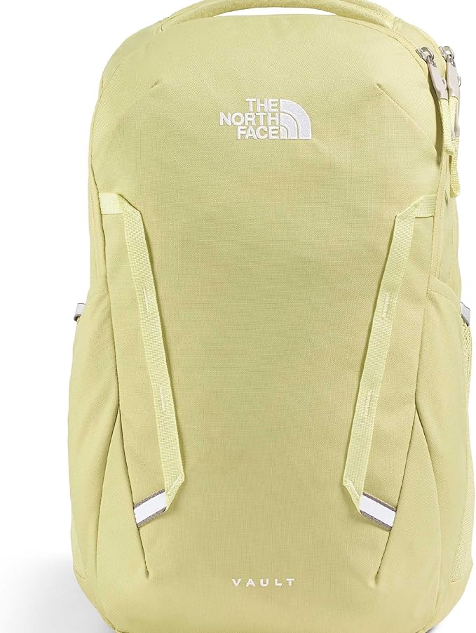 The North Face Women's Vault Everyday Laptop Backpack - Commuter Travel Bag, Water-Repellent, Spacious Main Compartment, Pear/Lemon Mist, One Size