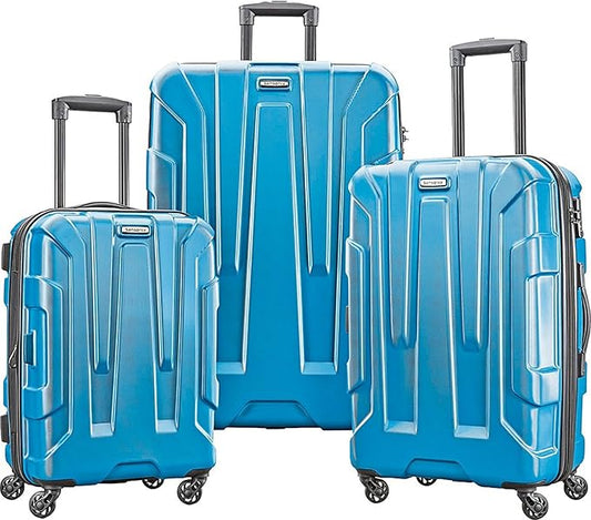 Samsonite Centric Hardside Expandable Luggage with Spinner Wheels, Caribbean Blue, 3-Piece Set (20/24/28)