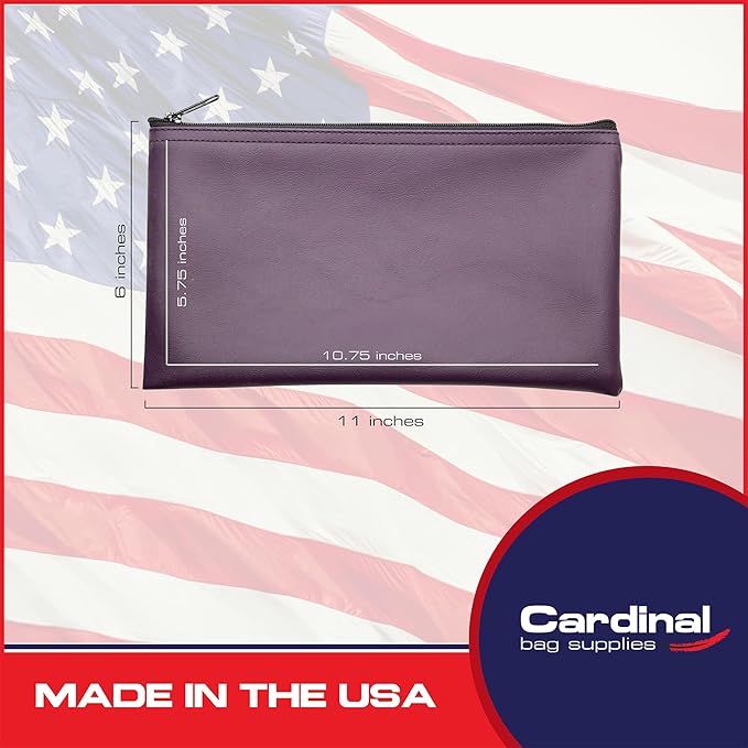 Multi-Purpose Zipper Bag, Reusable, Travel Pouch, Lightweight, Makeup Organizer, 11 x 6 Inch (Purple)