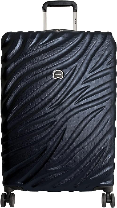 DELSEY PARIS Alexis Durable Hardside Luggage Set, Expandable & Lightweight 4-Wheel Spinners, Easy Grip handles for Smooth Journeys, TSA-Lock Incorporated, Men and Women, Navy, 2-Piece Set (21"/25")