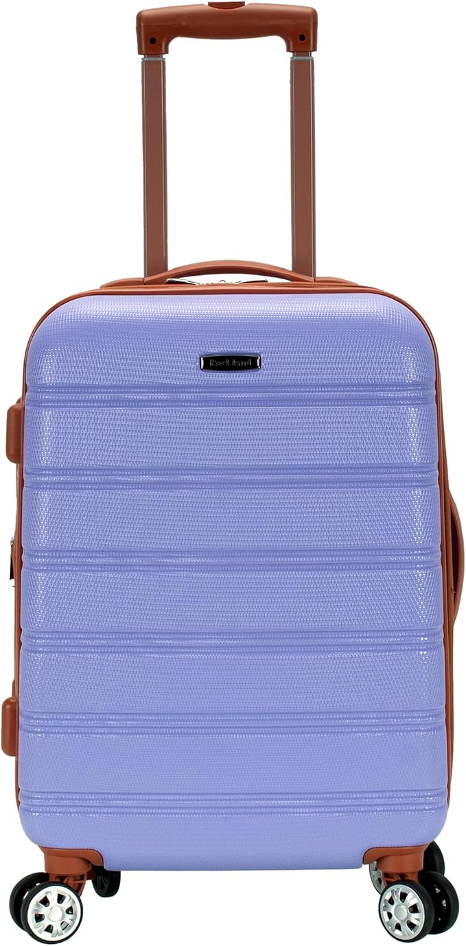 Rockland Melbourne Hardside Spinner Wheel Luggage, Lavender, Carry-On 20-Inch